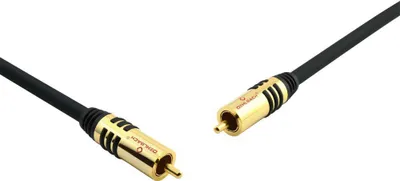 Produktbild von OEHLBACH NF Sub, RCA, Männlich, RCA, Männlich, 2 m, Schwarz, Gold