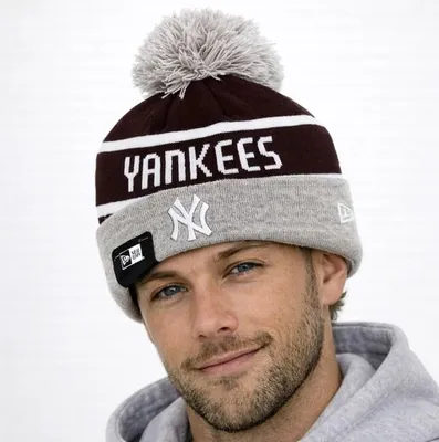 Obrázek produktu pro Pánská zimní čepice NEW ERA Jake Cuff NY Yankees Grey - UNI