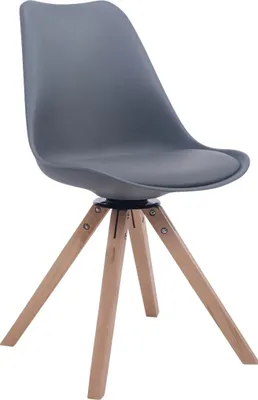 Produktbild von Besucherstuhl HLO-CP50 Drehbar Natura Square  grau