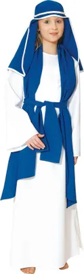 Produktbild von Jungfrau Maria Krippenspiel Kostüm Set 3-tlg. Kinder Karneval Fasching 128