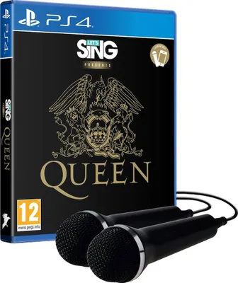 Produktbild von Ravenscourt Let's Sing presents Queen + 2 micros, PlayStation 4, RP (Rating Pending), Physische Medien
