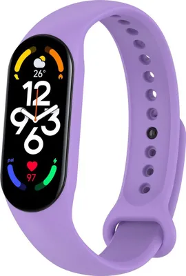 Immagine prodotto di Bracciale di ricambio in silicone per Xiaomi Mi Band 5, 7, 6 NFC, Amazfit Band 5, colore: lavanda/viola