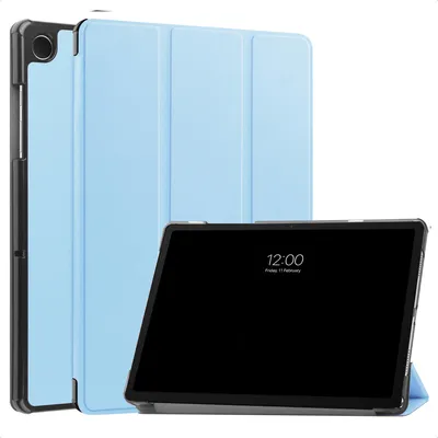 Produktbild von Imoshion Dreifach-Faltbuchstütze für das Samsung Galaxy Tab A11 Plus / A9 Plus – Hellblau
