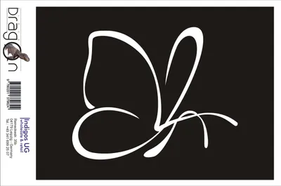 Produktbild von Aufkleber / Autoaufkleber - JDM / Die cut / Auto / OEM - Schmetterling - 150x120 mm gelb - Heckscheibe / Heckscheibenaufkleber
