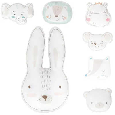 Produktbild von Kikkaboo Babykissen Plüschtier, Kuschelkissen, Figurenkissen, ab Geburt beige