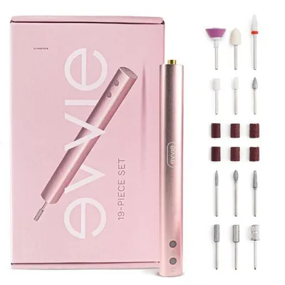 Zdjęcie produktu dla Bezprzewodowy elektryczny pilnik do paznokci - zestaw do manicure i pedicure - elektryczny - ładowalny - z oświetleniem LED - kabel USB-C w zestawie