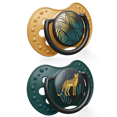 Image de LOVI Tétines silicone dynamique Jungle Vibes Boy 0-3 m 2 pces 22/901boy