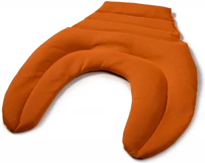 Produktbild von Nackenhörnchen mit Rückenteil - orange - Kirschkernkissen - Nackenkissen - Rücken Wärmekissen