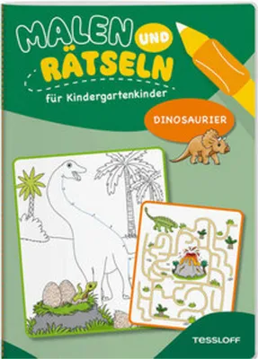 Immagine prodotto di Malen und Rätseln für Kindergartenkinder. Dinosaurier