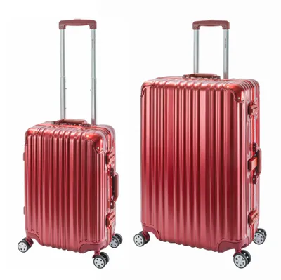 Immagine prodotto di London | set di 2 | trolley 4 ruote | guscio rigido in policarbonato | struttura in alluminio | bagaglio a mano + valigia L