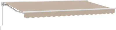 Produktbild von Markisenrahmen Beige 400 x 200 cm Polyester mit PolyurethanBeschichtung