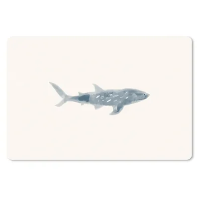 Produktbild von MuchoWow® Schreibtischunterlage Fisch - Meer - Aquarell 60x40 cm - XXL Mauspad - Großes Mauspad