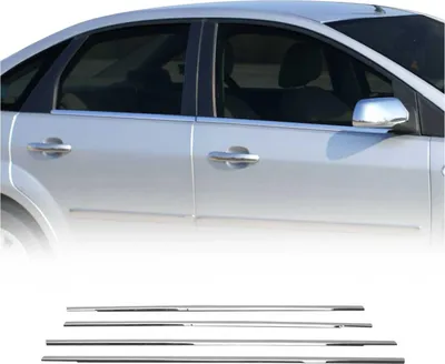 Zdjęcie produktu dla Listwy okienne do Ford Focus 1998-2005 stal nierdzewna chrom 4szt