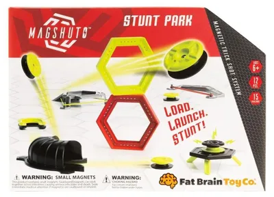 Obrázok produktu pre Fat Brain Toys Magshuto Stunt Park, súprava na triky s rampami, 15 výziev