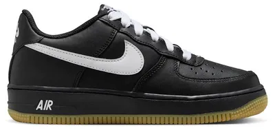 Image de Nike Air Force 1 Low LV8, coloris noir, gomme, marron clair et blanc (taille enfant/adolescent), pointure EU 36.5