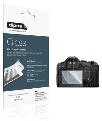 Produktbild von 2x Schutzfolie für EOS R6 Mark III matt - Anti-Shock 9H Folie dipos Glass Kunststoffglas