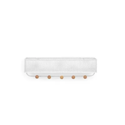 Produktbild von Umbra Estique Aufbewahrung, Aufbewahrungskasten, Gegenstand Kasten, Metall, Weiß, 32 cm, 1004245-660