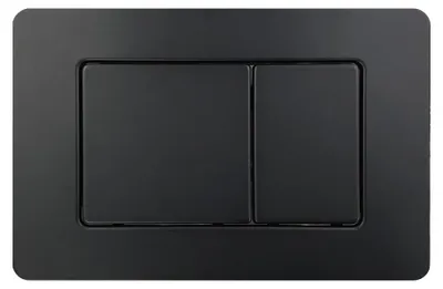 Produktbild von Drückerplatte Edelstahl Schwarz Matt Kompatibel mit Geberit Dofix Sigma/Delta 2 Mengenspülung