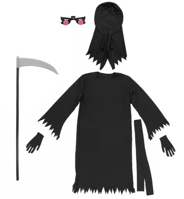 Image de Costume de Faucheur pour enfants de la marque Springos, taille 146–152 cm, avec lunettes LED