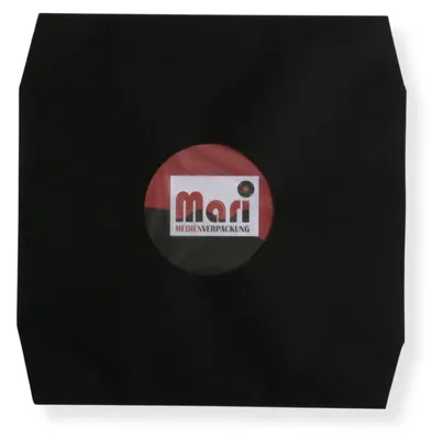 Produktbild von Schwarze Innenhüllen für LP Maxi Single Vinyl Schallplatten 309x301/304 mm mit Eckenschnitt gefüttert 80 g Papier 300 Stück