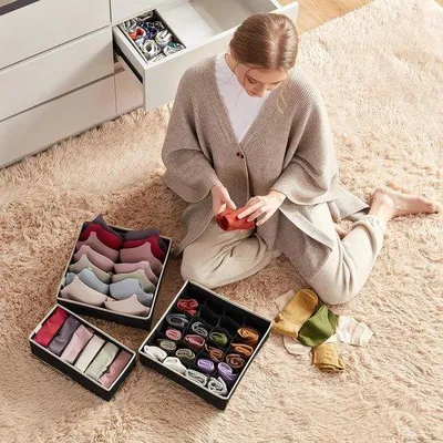Produktbild von Famanu Organizer für Socken und BHs - 8-teilig