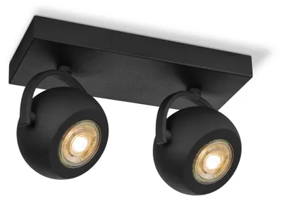 Produktbild von Besselink licht D902220-21, GU10, 2 Glühbirne(n), LED, 345 lm, Schwarz