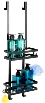 Image de Étagère de douche murale avec 2 étagères