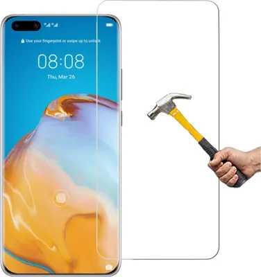 Produktbild von ino Schutzglas kompatibel mit Huawei P40 Panzer Panzerglas Displayschutzglas   Schutz Schutz  9H Härte Displayglas