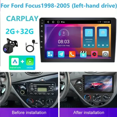 Zdjęcie produktu dla Radio samochodowe - System audio do samochodu - Radio z Carplay - Odtwarzacz multimedialny - System audio samochodowy - 9-calowy ekran dotykowy