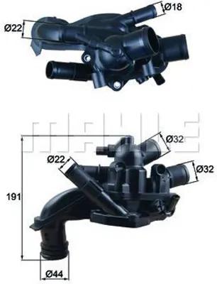 Image de Thermostat, liquide de refroidissement MAHLE TM 46 105