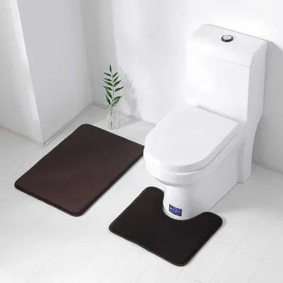 Image de Lot de 2 tapis de bain antidérapants