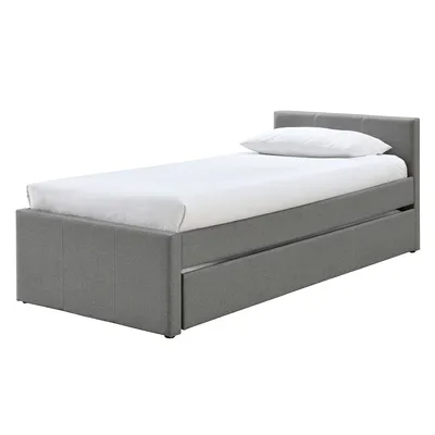 Produktbild von Miliboo - Ausziehbett 90 x 195 grau MACCO