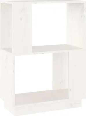 Zdjęcie produktu dla vidaXL Regał/przegroda do pokoju biały 51x25x70 cm lite drewno sosnowe