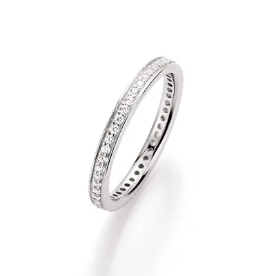 Produktbild von Ring Smart Jewel filigran, Zirkonia Steine mit Brilliantschliff, Silber 925 Weiss 58
