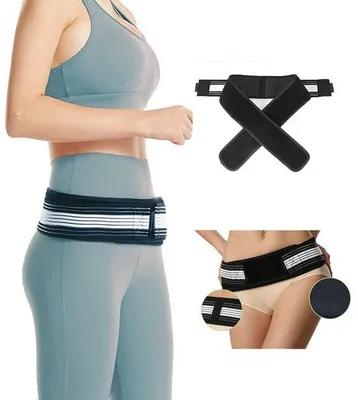 Obrázek produktu pro Unisexový pás na podporu pánve a boků poskytuje pohodlnou oporu pro pánev, pas, záda a břicho, pás na podporu boků (120 cm).