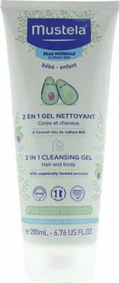 Produktbild von Mustela 2-in-1 Reinigungs-Gel für Kinder, 200 ml