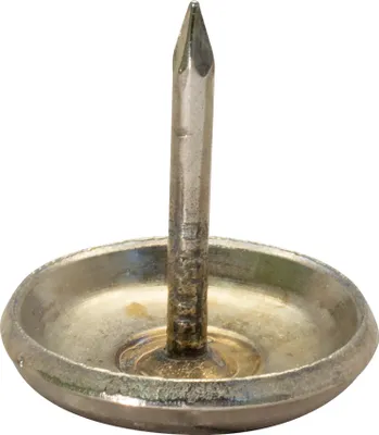 Produktbild von WAGNER Nagelgleiter / Möbelgleiter 4tlg. - Ø 20 x 4 / 24 mm, Stahlgleiter, messing, zum Nageln, für robuste Böden - 15112199