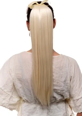 Produktbild von WIG ME UP Haarteil Platinblond Bändchen & Klammer C9429-613