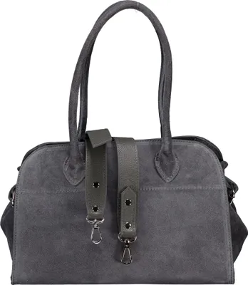 Produktbild von Hausfelder Manufaktur Tasche Velours Grau 22