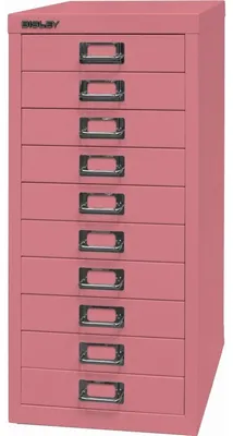 Produktbild von BISLEY MultiDrawer™ L2910 Schubladenschrank pink 10 Schubladen 27,8 x 38,0 x 59,0 cm