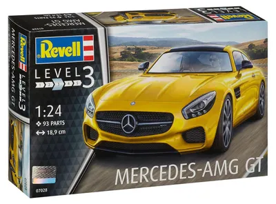 Produktbild von Revell Mercedes-AMG GT, Sportwagen-Modell, Montagesatz, 1:24, Mercedes-AMG GT, Fortgeschritten, 93 Stück(e)