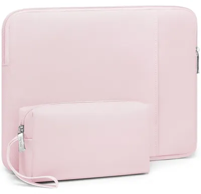 Immagine prodotto di Custodia per laptop da 14-15 pollici, compatibile con MacBook e altri laptop - Colore rosa chiaro, protezione