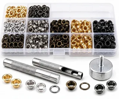 Immagine prodotto di Kit di 400 occhielli con strumenti per progetti fai-da-te