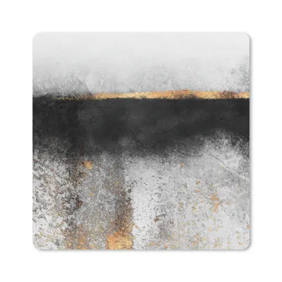 Produktbild von MuchoWow® Mauspad Mousepad Gold - Abstrakt - Luxus 20x20 cm - Mousepads - Maus Mat - Pad - Mausunterlage - Desk Mat - Bureauartikeln