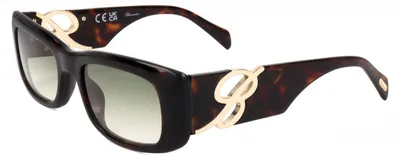 Produktbild von Blumarine SBM838 Shiny dark havana 54/20/140 Damen Sonnenbrillen