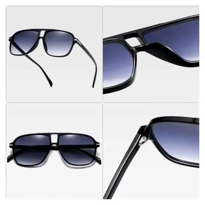 Produktbild von Retro Piloten Sonnenbrille für Herren und Damen im Vintage-Stil mit UV400 Schutz, 56 mm