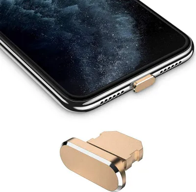 Obrázok produktu pre Cadorabo ochranná krytka pre Apple iPhone v zlatej farbe ochrana proti prachu zástrčka nabíjacieho portu