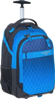 Produktbild von Schultrolley Elephant Hero Signature Trolley Ranzen Schulranzen Trolly Jungen Mädchen Kinder Premium Farbverlauf 12869 Dark Blue Cube (Blau Schwarz)