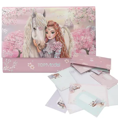 Produktbild von Depesche TOPModel Briefpapier Set - Briefpapier und Umschläge VIVA VIOLET