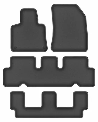 Immagine prodotto di Tappetini in moquette per Citroen C4 Grand Spacetourer 2013-2021 (7 posti) – set 4 pezzi, grigio grafite, su misura – Wielganizator DURBAN